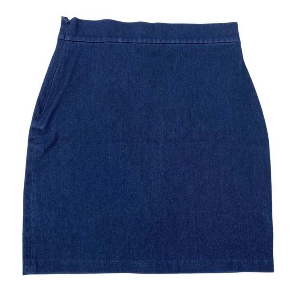 Susana Monaco Women’s Blue Dark Denim Stylish Mini Skirt Cowgirl Side Zip XSmall